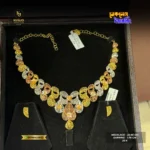 22K Gold Necklace & Earring Set 001