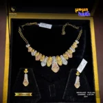22K Gold Necklace & Earring Set 002