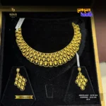 22K Gold Necklace & Earring Set 006