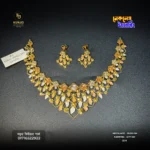 22K Gold Necklace & Earring Set 011