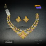 22K Gold Necklace & Earring Set 012