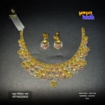 22K Gold Necklace & Earring Set 013