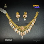 22K Gold Necklace & Earring Set 016